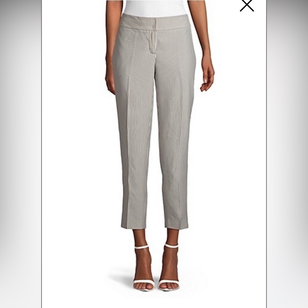NWT Size 8 Kasper Suits Striped Seersucker Pant